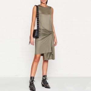 AllSaints Lisen side tie “wrap” dress